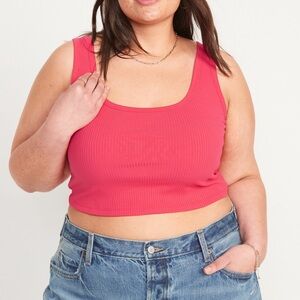 Fitted Crop Tank Top